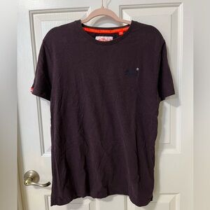 Men’s SUPERDRY Orange Label T-Shirt Size M / L - Deep Purple / Eggplant